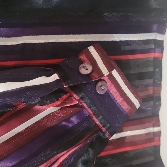 ALIA metallic stripped blouse - Picture 4 of 5